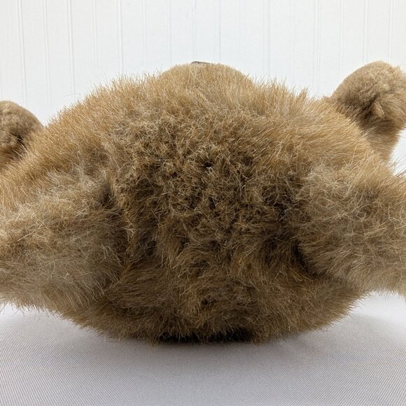 Vintage Russ Benjamin Brown Teddy Bear Plush 18" Stuffed Animal 947 Red Scarf - Picture 7 of 9